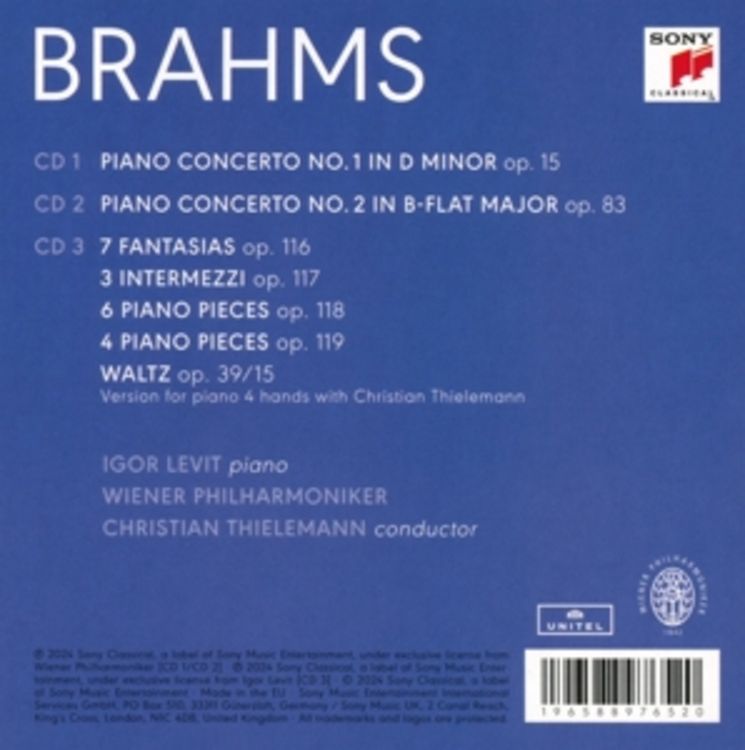 Produktbild: Brahms: Piano Concertos & Solo Piano Opp. 116 - 119