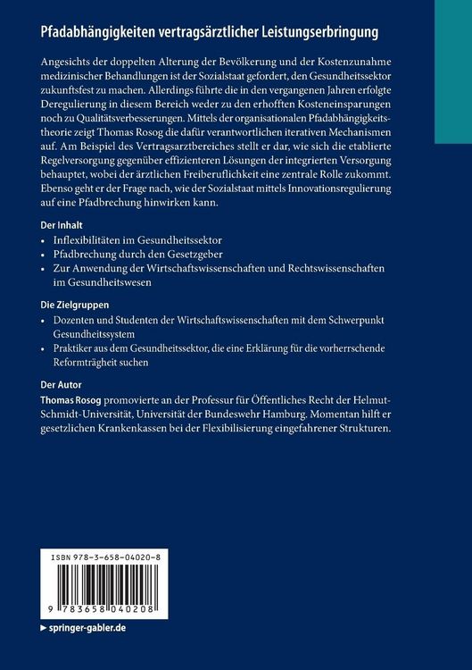 Produktbild: Pfadabh&auml;ngigkeiten vertrags&auml;rztlicher Leistungserbringung