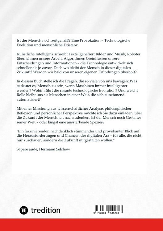Produktbild: Ist der Mensch noch zeitgem&auml;&szlig;? Eine Provokation