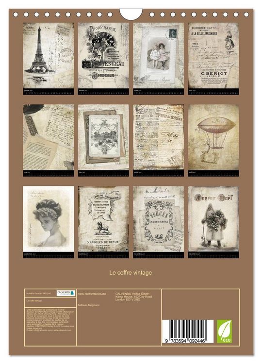 Produktbild: Le coffre vintage (Calendrier mural 2027 DIN A4 horizontal), CALVENDO calendrier mensuel