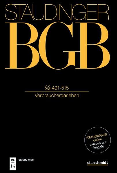 Produktbild: J. von Staudingers Kommentar zum B&uuml;rgerlichen Gesetzbuch mit Einf&uuml;hrungsgesetz... / &sect;&sect; 491-515