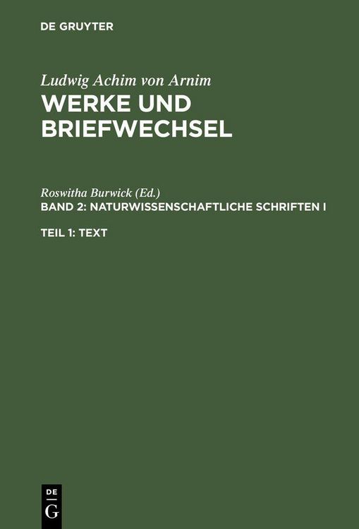 Produktbild: Naturwissenschaftliche Schriften I