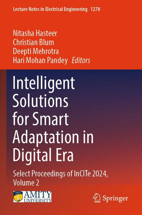 Produktbild: Intelligent Solutions for Smart Adaptation in Digital Era