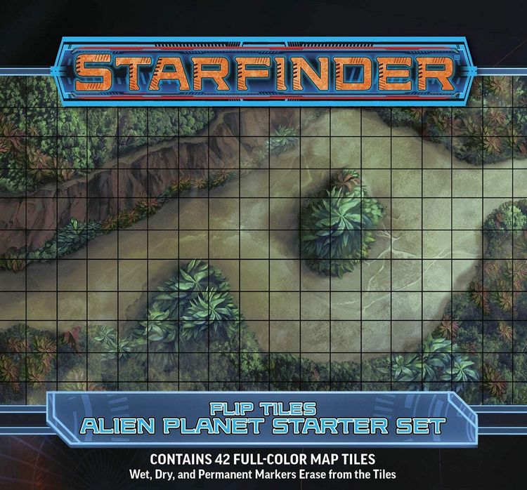 Produktbild: Engle, J: Starfinder Flip-Tiles: Alien Planet Starter Set