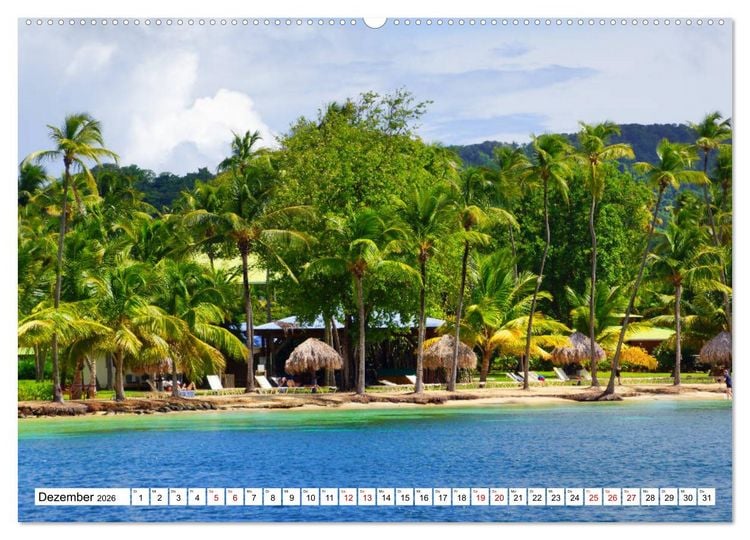 Produktbild: Martinique, die Traumstr&auml;nde (Wandkalender 2026 DIN A2 quer), CALVENDO Monatskalender