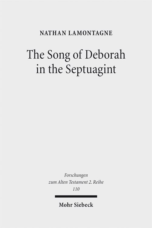 Produktbild: The Song of Deborah in the Septuagint