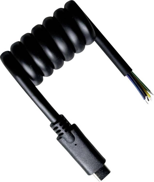 Produktbild: BKL Electronic USB-C&reg; Kabel offene Kabelenden, USB-C&reg; Stecker 50cm Schwarz 10080174