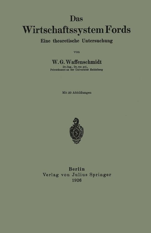 Produktbild: Das Wirtschaftssystem Fords