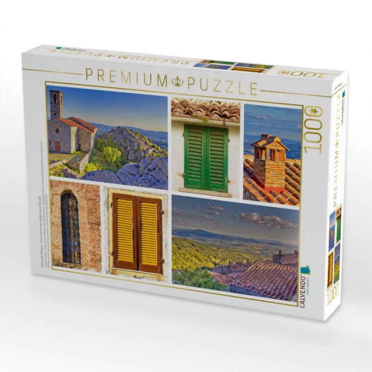 Produktbild: CALVENDO Puzzle Sehnsucht Toskana - Impressionen des mediterranen Baustils | 1000 Teile Lege-Gr&ouml;&szlig;e 64x48cm Foto-Puzzle f&uuml;r gl&uuml;ckliche Stunden