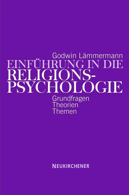 Produktbild: Einf&uuml;hrung in die Religionspsychologie