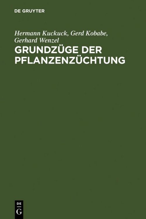 Produktbild: Grundz&uuml;ge der Pflanzenz&uuml;chtung