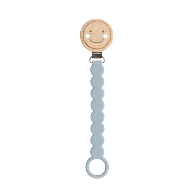 Produktbild: Soother Holder Wood/Silicone Tiny Smile