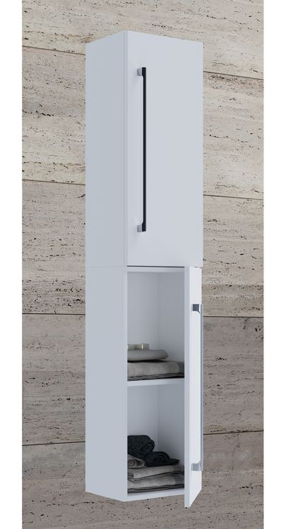 Produktbild: Holz Badm&ouml;bel Bad Hochschrank Badschrank Badinos 2