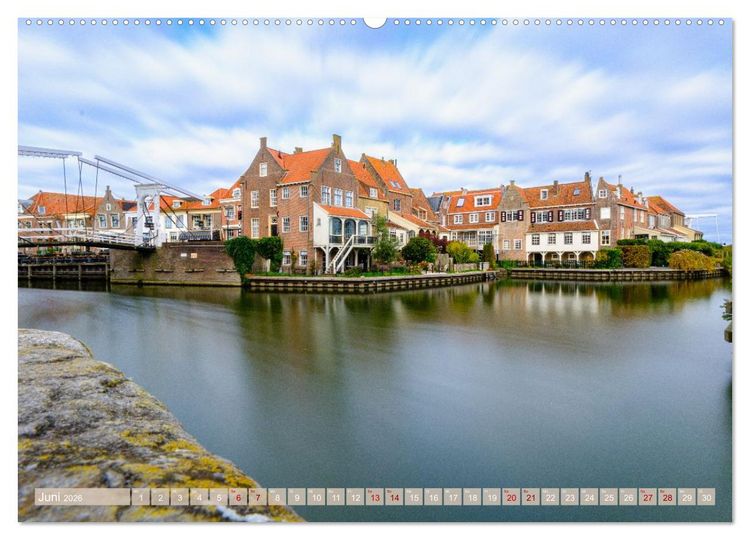 Produktbild: Ein Blick auf Enkhuizen in Holland (Wandkalender 2026 DIN A2 quer), CALVENDO Monatskalender