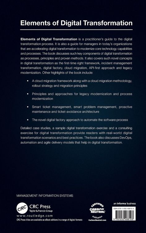 Produktbild: Elements of Digital Transformation