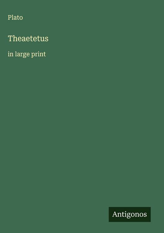 Produktbild: Theaetetus