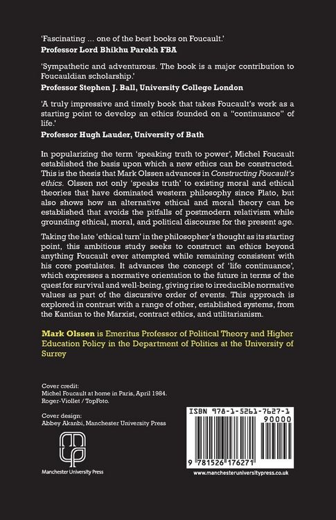 Produktbild: Constructing Foucault's ethics
