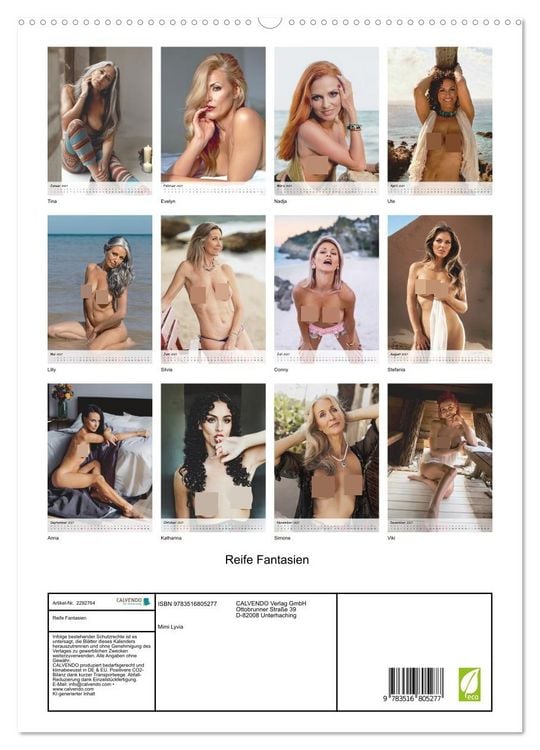 Produktbild: Reife Fantasien (hochwertiger Premium Wandkalender 2027 DIN A2 hoch), Kunstdruck in Hochglanz