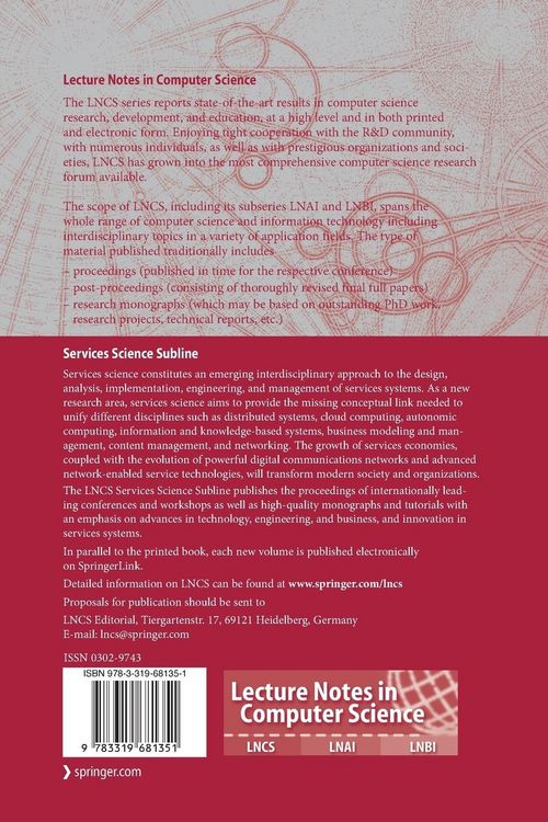Produktbild: Service-Oriented Computing &ndash; ICSOC 2016 Workshops