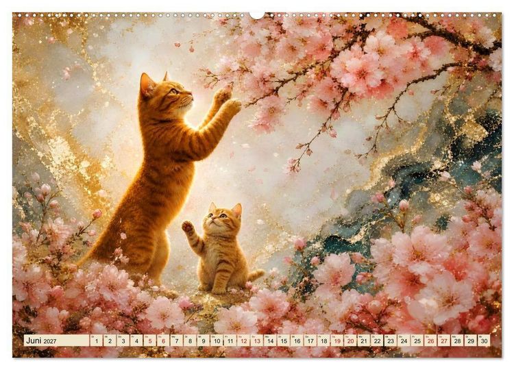 Produktbild: Floras Samtpfoten (Wandkalender 2027 DIN A2 quer), CALVENDO Monatskalender