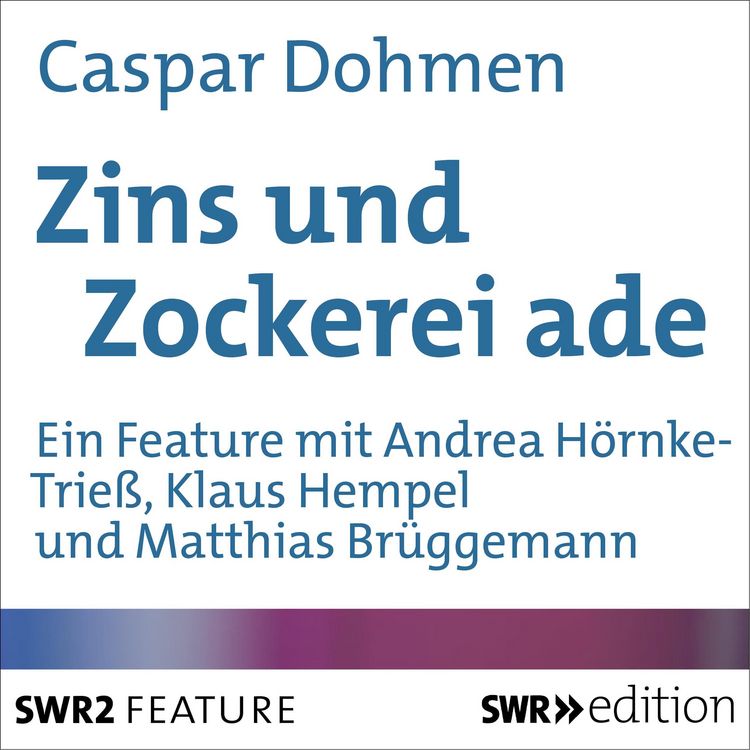 Produktbild: Zins und Zockerei ade