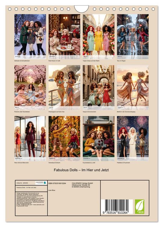 Produktbild: Fabulous Dolls &ndash; Im Hier und Jetzt (Wandkalender 2027 DIN A4 hoch), CALVENDO Monatskalender