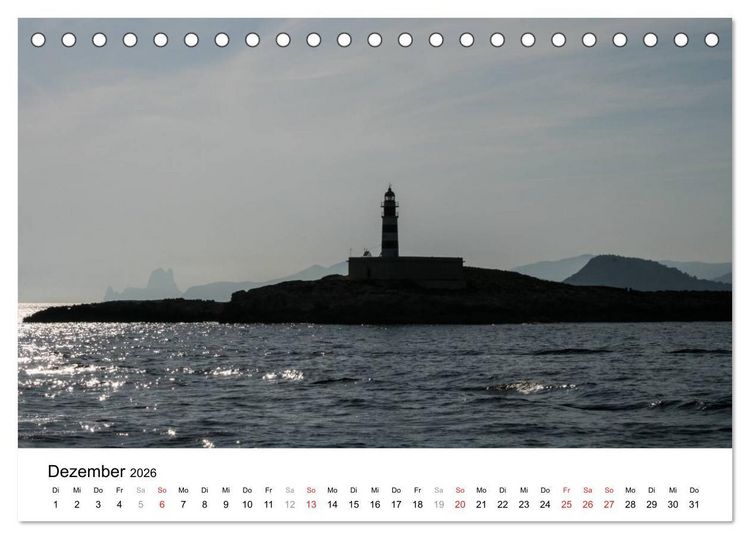 Produktbild: Ibiza & Formentera (Tischkalender 2026 DIN A5 quer), CALVENDO Monatskalender
