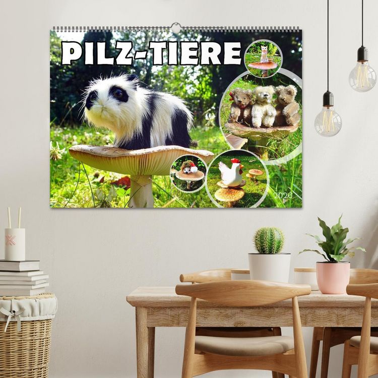 Produktbild: Pilz-Tiere (Wandkalender 2026 DIN A2 quer), CALVENDO Monatskalender