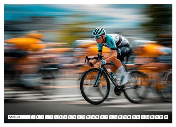 Produktbild: Radsport &ndash; Vom Training zum Triumph (Wandkalender 2026 DIN A4 quer), CALVENDO Monatskalender