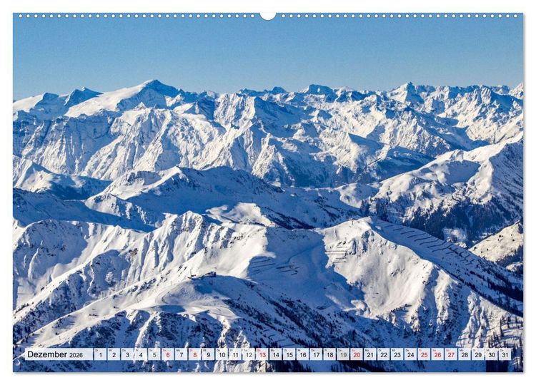 Produktbild: Gr&uuml;&szlig;e aus Saalbach (Wandkalender 2026 DIN A2 quer), CALVENDO Monatskalender