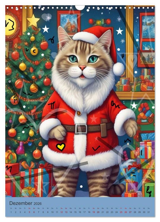 Produktbild: Meine Katze ist der Chef (Wandkalender 2026 DIN A3 hoch), CALVENDO Monatskalender