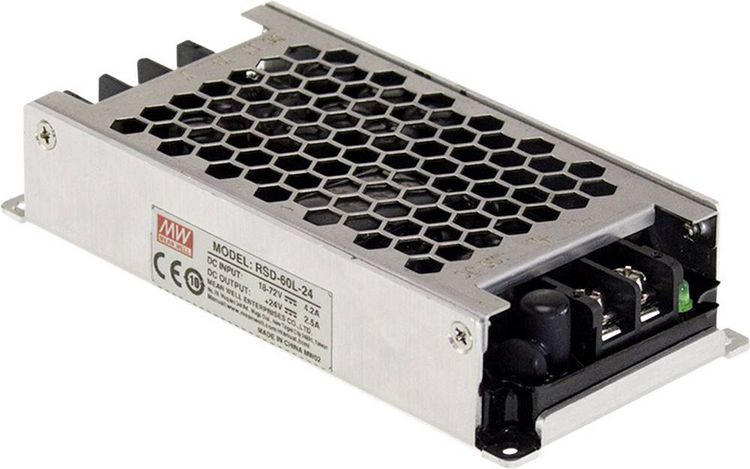 Produktbild: MEAN WELL RSD-60G-24 DC/DC-Wandler 12 V/DC, 24 V/DC, 36 V/DC - 24 V/DC/2.5A 60W