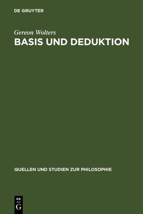 Bild vom Artikel Basis und Deduktion vom Autor Gereon Wolters