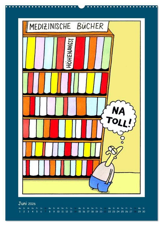 Produktbild: Na Toll! Comics von Martin Zak (hochwertiger Premium Wandkalender 2026 DIN A2 hoch), Kunstdruck in Hochglanz