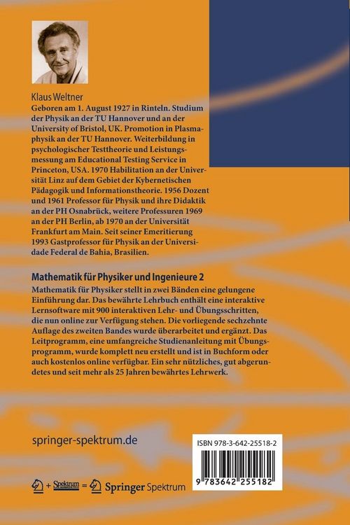 Produktbild: Mathematik f&uuml;r Physiker und Ingenieure 2