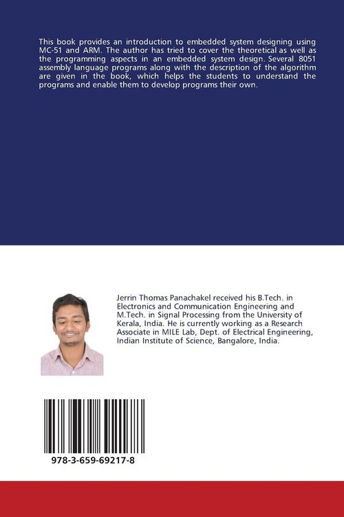 Produktbild: A Textbook on Microcontroller Based System Design using 8051 and ARM