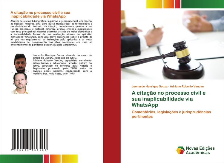 Produktbild: A cita&ccedil;&atilde;o no processo civil e sua inaplicabilidade via WhatsApp