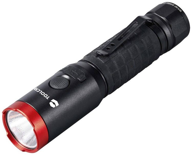 Produktbild: TOOLCRAFT TO-9469536 LED Handlampe verstellbar, mit Magnethalterung, mit G&uuml;rtelclip Li-Ionen Akkus 1000 lm 5 h 176 g