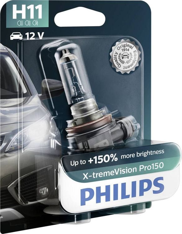 Produktbild: Philips Automotive 12362XVPB1 Halogen Leuchtmittel X-tremeVision H11 55W 12V