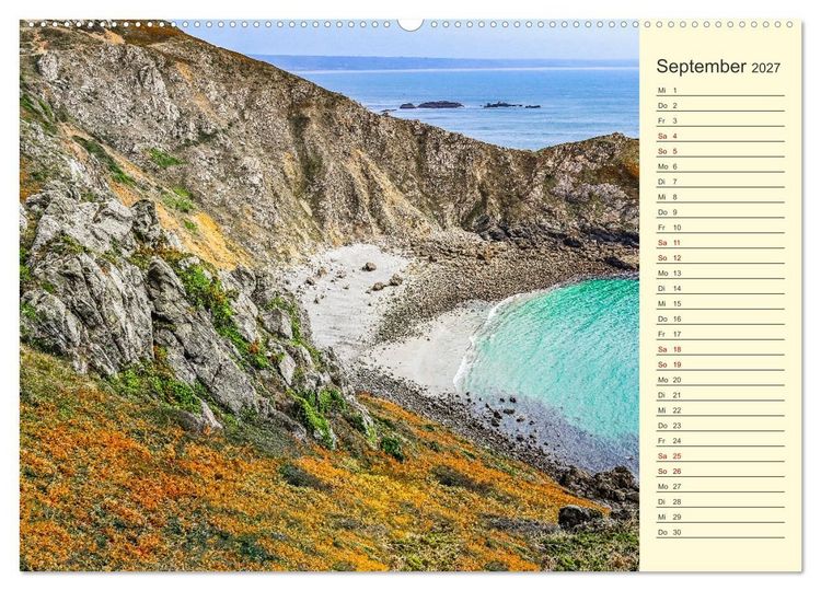 Produktbild: Zauberhafte Normandie: Frankreichs wilde, wunderbare K&uuml;ste (hochwertiger Premium Wandkalender 2027 DIN A2 quer), Kunstdruck in Hochglanz