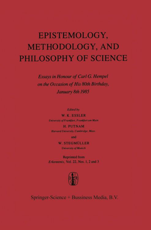 Produktbild: Epistemology, Methodology, and Philosophy of Science