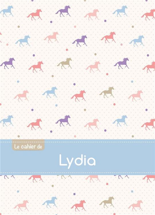 Produktbild: Cahier lydia seyes,96p,a5 chevaux