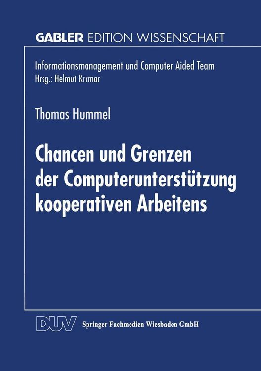 Produktbild: Chancen und Grenzen der Computerunterst&uuml;tzung kooperativen Arbeitens