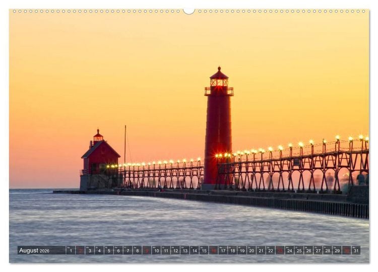 Produktbild: Great Lakes - Die gro&szlig;en Seen (hochwertiger Premium Wandkalender 2026 DIN A2 quer), Kunstdruck in Hochglanz
