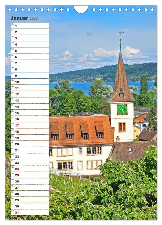 Produktbild: Schweizer Ansichten - Berge, Fl&uuml;sse und Seen in der Schweiz (Wandkalender 2026 DIN A4 hoch), CALVENDO Monatskalender