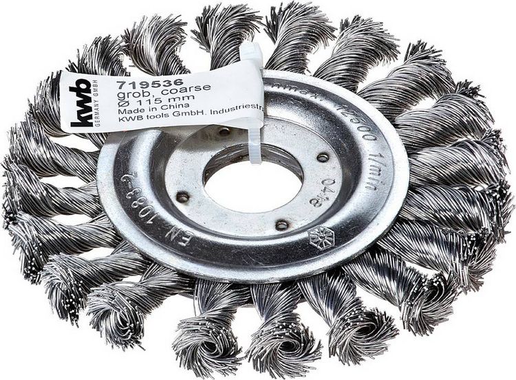 Produktbild: kwb AGGRESSO-FLEX&reg; Scheibenb&uuml;rsten, gezopfter HSS-Stahldraht f&uuml;r Einsatz mit Winkelschleifer 719536 1 St.