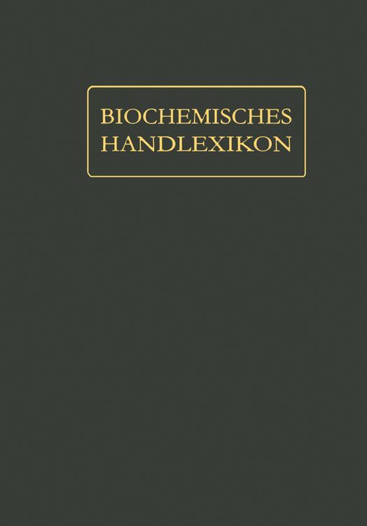 Produktbild: Biochemisches Handlexikon