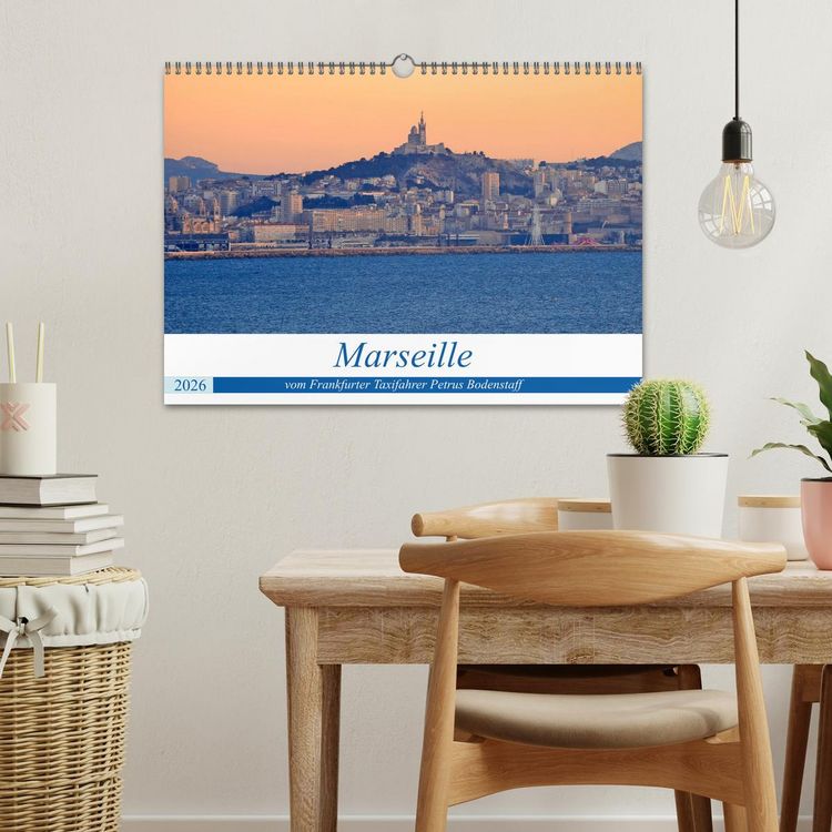 Produktbild: Marseille vom Frankfurter Taxifahrer Petrus Bodenstaff (Wandkalender 2026 DIN A3 quer), CALVENDO Monatskalender