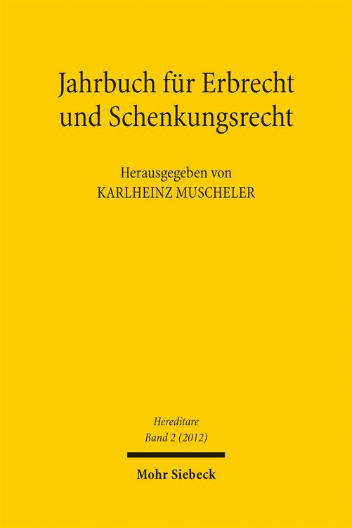 Produktbild: Jahrbuch f&uuml;r Erbrecht und Schenkungsrecht