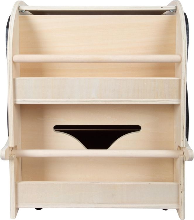 Produktbild: Small foot 12423 - Spielzeugbox mit Sitz und Rollen Elefant Wildlife, Holz/Filz, Ma&szlig;e: 63x51x41cm